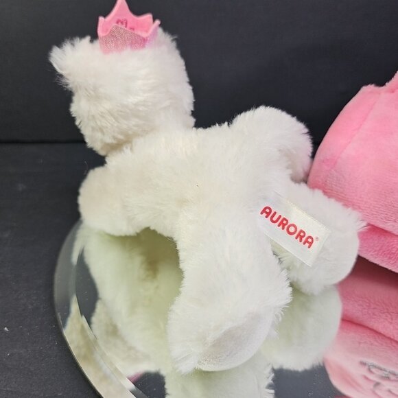 Aurora World Princess Kitten Carrier Fancy Pals Purse With White Plush Cat 7” - Picture 11 of 15